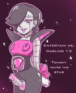 clothing digital_media_(artwork) erection girly hair humanoid machine male mettaton not_furry open_mouth penis robot simple_background smile solo text undertale video_games

Rating: Explicit
Score: 5
User: Mettaton
Date: March 05, 2016
