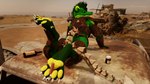 ambiguous_gender andromorph anthro armor bone_tail curling_toes drug_usage drugs feet female foot_fetish foot_focus foot_play fur green_body green_fur gun intersex male pawpads paws post-apocalyptic pubes ranged_weapon solo tank_(vehicle) toes vehicle weapon lance_the_lich fallout microsoft lance_barrowpaw raider_(fallout) canid canine canis lich mammal undead wolf 16:9 3d_(artwork) digital_media_(artwork) hi_res widescreen
