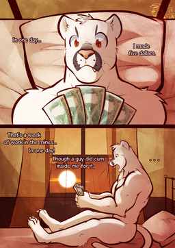 albino anthro bed bedroom fangs feet fur furniture humor logo male money muscular muscular_anthro muscular_male nude prostitution red_eyes solo sunset tail teeth text whisker_spots whiskers white_body white_fur ventkazemaru echo_(series) echo_project the_smoke_room samuel_ayers cougar felid feline mammal 2024 artist_logo artist_name comic dated english_text hi_res