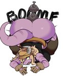 anal anal_beads anal_penetration anthro ass_up bent_over big_breasts big_butt blonde_hair breasts butt explosion female hair horn huge_butt huge_hips huge_thighs naval_mine penetration purple_body purple_scales scales sex_toy solo sound_effects tail thick_tail thick_thighs wide_hips pb_doodles mythology cass_(simplifypm) dragon mythological_creature mythological_scalie scalie 2025 digital_media_(artwork) hi_res