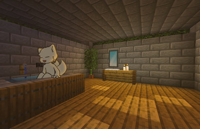 2_tails bath bathing detailed_background eyes_closed fur male multi_tail nude open_mouth screencap screencap_background solo tail white_body white_fur young zetsuya06 microsoft minecraft mojang xbox_game_studios ichiko_mizuno domestic_cat felid feline felis mammal 2022 digital_drawing_(artwork) digital_media_(artwork) digital_painting_(artwork) painting_(artwork) shaded soft_shading
