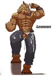 abs anthro armpit_hair balls biceps body_hair feet genitals male muscular muscular_anthro muscular_male nipples pecs penis scar solo vein veiny_muscles veiny_penis asiahao520 bandai_namco digimon digimon_(species) felid leomon lion mammal pantherine absurd_res hi_res