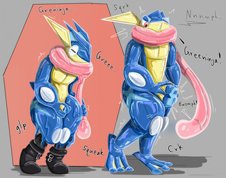 blue_latex chastity_bulge chastity_device forced forced_transformation goo_transformation latex latex_transformation lock_bulge lock_symbol male mask nasal_tube null_bulge null_bulge_squeeze pink_latex pokesuit spreading tendrils tongue transformation wearing_chastity_device yellow_latex riggedreded nintendo pokemon gamingman89 generation_6_pokemon generation_7_pokemon goo_creature greninja latex_creature legendary_pokemon pokemon_(species) zeraora 2025 hi_res