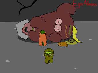 abuse ambiguous_feral ambiguous_gender ambiguous_human animal_abuse arm_torture beady_eyes blood blood_on_hand blue_body blue_skin bodily_fluids brown_body brown_fur corpse crotch_breasts crush crying death dislocation dying feces feces_on_body feces_on_hand female female_feral feral fur genital_fluids gore green_eyes grotesque_death guts intestines killing neck_torture neonate orange_body orange_fur organs pain pained_expression pooping size_difference suffering tears torture trash_can urine young young_ambiguous young_feral egoralexeev fluffy_pony fluffy_pony_(species) human mammal 2d_animation 4:3 animated digital_media_(artwork)