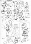 anthro antlers avian bird blueberry_kobold deer drxii female feral food fruit hair hi_res horn kakapo katherine_(drxii) kiara_(drxii) kobold lemon mammal monochrome new_world_deer nintendo parrot plant pokemon reindeer reptile scalie simple_background smile strigopoid tail traditional_media_(artwork)