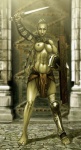 armor bottomwear breasts clothing female gladiator gladius headgear helmet holding_melee_weapon holding_object holding_sword holding_weapon loincloth manica melee_weapon muscular muscular_female nipples not_furry raised_weapon solo sword warrior weapon sunamori human mammal grandfathered_content hi_res