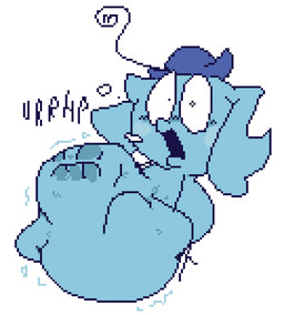 ambiguous_gender ambiguous_humanoid ambiguous_pred belly big_belly big_eyes biped bloated blue_belly blue_body blue_clothing blue_face blue_hair blue_hat blue_headwear blue_skin blush blush_lines bodily_noises burping cheek_blush cheek_spots clothing constricted_pupils duckface face_imprint featureless_arms featureless_legs front_view fully_inside gaping_mouth hair hand_on_belly hand_on_own_belly hat hat_only headgear headgear_only headwear headwear_only huge_belly humanoid_pred imprint lidded_eyes monotone_background monotone_belly monotone_body monotone_face monotone_hair monotone_skin mostly_nude mostly_nude_ambiguous mostly_nude_humanoid narrowed_eyes nose_blush noseless not_furry o3o open_mouth pupils rumbling_stomach same_size_vore simple_background small_pupils soft_vore solo spiral_hair stick_arms stick_legs stretchy_bulge struggling struggling_prey unseen_prey unwilling_prey vore white_background wide_eyed meatcanister tamagotchi daniel_(meatcanister) humanoid mumutchi tamagotchi_(species) 2025 blue_and_white digital_media_(artwork) english_description full-length_portrait monochrome pixel_(artwork) portrait male_(lore)