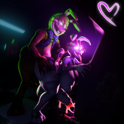 anthro balls big_balls big_breasts big_penis bodily_fluids bow_(feature) bow_tie breasts buckteeth butt butt_grab clothing cum duo erection genital_fluids genitals gynomorph hand_on_butt head_grab huge_balls huge_breasts huge_penis humanoid_genitalia humanoid_penis hyper hyper_genitalia hyper_penis hypnosis intersex intersex/male intraspecies male mind_control nipples nude open_mouth penis puffy_nipples rubbing simple_background smile teeth thick_thighs tongue topwear vest whiskers anonymousfm duranomates_(modeler) five_nights_at_freddy's five_nights_at_freddy's:_help_wanted five_nights_at_freddy's:_security_breach scott_cawthon scottgames steel_wool_studios glitchtrap vanny_(fnaf) lagomorph leporid mammal rabbit 1:1 3d_(artwork) absurd_res digital_media_(artwork) hi_res