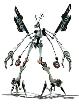 1_eye 3_fingers ambiguous_gender antennae_(anatomy) cable fingers glowing machine mechanical_wings metallic_body not_furry_focus red_eyes ribs simple_background skeletal solo speaker standing white_background wire deino_(artist) deino_(modeler) zincum_(deino) humanoid robot robot_humanoid 2010 3:4 3d_(artwork) autodesk_3ds_max_(artwork) digital_media_(artwork) full-length_portrait hi_res portrait female_(lore)