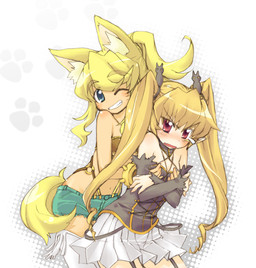 alternative_fashion blonde_hair blue_eyes blush bottomwear bracelet breast_grab breasts clothing dark_body dark_skin denim denim_clothing dog_tail duo female female/female gloves gyaru hair hand_on_breast handwear humanoid_pointy_ears j-fashion jewelry pigtails pointy_ears red_eyes short_hair shorts tail y2k_(graphic_design) halo_(artist) magical_pokaan liru_(magical_pokaan) pachira_(magical_pokaan) animal_humanoid canid canid_humanoid canine canine_humanoid canis dog_humanoid domestic_dog humanoid mammal mammal_humanoid undead vampire wolf wolf_humanoid