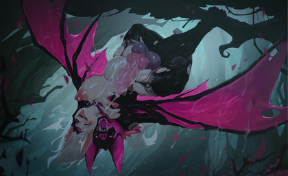 anthro anthro_on_anthro balls big_penis black_body black_fur black_nose bodily_fluids breasts cum cum_in_vagina cum_inflation cum_inside duo erection fangs female fur genital_fluids genitals hair hanging_by_feet hanging_from_branch huge_penis inflation male male/female membrane_(anatomy) membranous_wings nipples nude nude_anthro nude_female nude_male penis pink_nose plant teeth tongue tongue_out tree upside_down white_body white_fur white_hair wings reagan_long blizzard_entertainment warcraft lexi_joyhart bat canid mammal werecanid werecreature worgen hi_res