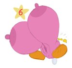 anus areola big_breasts breasts clitoris female genitals huge_breasts hyper hyper_breasts nipples nude number pink_areola pink_body pink_nipples pussy solo tasteofchoklit mario_bros nintendo paper_mario bombette bob-omb living_bomb waddling_head