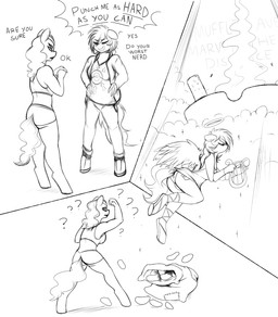 anthro ashtray butt cigarette clothed clothing dialogue duo female food goo-connected_lips halo harp heaven musical_instrument plant plucked_string_instrument potato question_mark string_instrument text upskirt vegetable replica_(artist) hasbro my_little_pony fan_character four_eyes_(oc) replica_(oc) angel equid equine horse mammal pony 2017 english_text hi_res monochrome