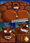 abs anthro big_muscles claws clothing growth hair huge_muscles hyper hyper_muscles macro male male/male muscle_growth muscular muscular_male outline pecs solo transformation trapezius vein veiny_muscles morkzaytf9 hanna-barbera scooby-doo_(series) scrappy-doo canid canine mammal general_(disambiguation) huge comic hi_res