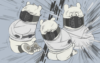 angry anthro bdsm bondage bound feet kidnapping male muffled muzzle_(object) muzzled pawpads paws plantigrade restraints soles solo straitjacket struggling vowelless vowelless_vocalization bondagefanart cartoon_network we_bare_bears ice_bear_(we_bare_bears) bear mammal polar_bear ursine