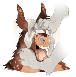 anthro bodily_fluids clothing facial_piercing feet foot_focus foot_on_face foot_on_head footwear male musk musky_feet nose_piercing nose_ring paws piercing ring_piercing saliva saliva_string septum_piercing septum_ring sniffing socks socks_on_face socks_removed solo hexkates asinus donkey equid equine mammal hi_res