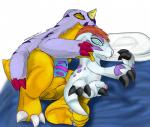 balls bed belly_markings claws colored digimon eyes_closed facial_markings feral feral_on_feral fur fur_pelt gabumon gomamon gumdramon_(artist) hair in_bed lizard lying male markings multi-colored_body on_side paws penis pillow pinniped purple_markings red_hair reptile scalie seal sleeping soft spooning uncut urethra white_fur yellow_skin
Rating: Explicit
Score: 1
User: Circeus
Date: November 03, 2013