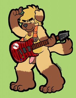 anthro areola balls barazoku belly butt electric_guitar exhibitionism eyes_closed flaccid foreskin genitals guitar holding_musical_instrument holding_object inverted_nipples male musical_instrument nipples nude overweight overweight_anthro overweight_male penis playing_guitar playing_music plucked_string_instrument rock_out_with_your_cock_out simple_background slightly_chubby smile solo standing string_instrument thick_thighs handsdownhound pick_of_destiny quintus_(handsdownhound) briard canid canine canis domestic_dog herding_dog mammal pastoral_dog sheepdog hi_res signature