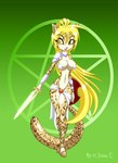 armor breasts clothed clothing feline female jessica_elwood leopard mammal skimpy solo source_request sword unconvincing_armor weapon
Rating: Questionable
Score: 2
User: msc
Date: April 23, 2007