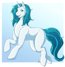 ambiguous_gender anthro blue_eyes blue_hair bodysuit clothing feral glistening glistening_body growth hair hooves horn latex latex_clothing latex_skinsuit male mane mask_transformation null null_bulge sitting skinsuit snout snout_growth solo tight_clothing transformation transformation_sequence white_body narusewolf mythology pickit equid equine horse human humanoid mammal mythological_creature mythological_equine pony unicorn hi_res