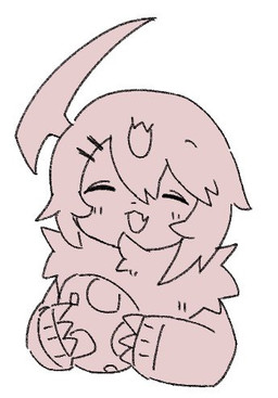 3_claws ambiguous_form ambiguous_gender blush blush_lines claws clothing egg eyes_closed fangs finger_claws fur holding_object horn neck_tuft open_mouth pokemon_egg simple_background solo sweater teeth topwear tuft white_background yakiniku628 nintendo pokemon absol generation_3_pokemon pokemon_(species) low_res monochrome