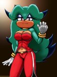 anthro big_breasts bottomwear breasts clothing female gloves handwear markings mole_(marking) navel pants solo teal_body topwear viroveteruscy archie_comics sega sonic_the_hedgehog_(archie) sonic_the_hedgehog_(comics) sonic_the_hedgehog_(series) breezie_the_hedgehog breezie_the_hedgehog_(archie) eulipotyphlan hedgehog mammal 2025 absurd_res digital_media_(artwork) hi_res
