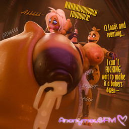 abdominal_bulge anthro areola balls bdsm beak belly big_balls big_belly big_breasts big_penis bodily_fluids bondage bound breast_milking breasts chicaxtoychica cum cum_inflation cum_inside cumflated_belly dialogue duo elderly elderly_female erection excessive_cum excessive_genital_fluids female genital_fluids genitals hair herm hogtied huge_balls huge_belly huge_breasts huge_penis humanoid_genitalia humanoid_penis hyper hyper_abdominal_bulge hyper_belly hyper_breasts hyper_genitalia hyper_penis immobile inflation intersex intersex/female intersex_penetrating lactating lips machine mature_anthro mature_female milk nipples nude open_mouth penetration penile penis pubes restraints size_difference smile text thick_lips thick_thighs tongue tongue_out vaginal wire yellow_body anonymousfm five_nights_at_freddy's five_nights_at_freddy's_2 scott_cawthon scottgames toy_chica_(fnaf) withered_chica_(fnaf) animatronic avian bird chicken galliform gallus_(genus) phasianid robot 3d_(artwork) absurd_res digital_media_(artwork) english_text hi_res