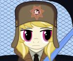 clothing coat cosplay female frown hat headgear headwear necktie pink_eyes police solo topwear ushanka tineid fargo friendship_is_magic hasbro my_little_pony march_gustysnows_(mlp) earth_pony equid equine horse mammal pony crossover hi_res