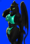 anthro big_breasts breasts bulge gynomorph intersex nipple_outline solo tail two_piece bigshow dreamworks european_mythology how_to_train_your_dragon mythology toothless dragon fury_(httyd) mythological_creature mythological_scalie night_fury scalie western_dragon digital_media_(artwork) hi_res