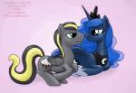 2014 blue_eyes blue_hair cielo_rey crown cutie_mark female friendship_is_magic hair horn male my_little_pony original_character princess princess_luna_(mlp) romantic royalty smile smudge_proof two_tone_hair wings
Rating: Safe
Score: 1
User: Smudge_Proof
Date: February 13, 2014