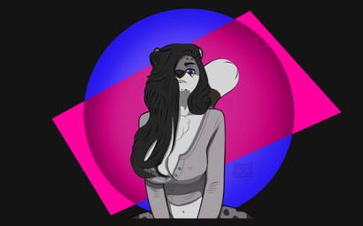 anthro breasts clothed clothing female freckles fur hair looking_at_viewer simple_background solo phantomx999 rachel_addison felid feline leopard mammal pantherine snow_leopard 16:10 cel_shading digital_drawing_(artwork) digital_media_(artwork) hi_res shaded signature simple_shading wallpaper watermark widescreen