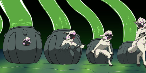 anthro artifical_birth birth birth_pod bubble clone_birthing cloning_device cloning_machine cloning_tank containment_tube curled_up emerging female green_liquid incubation laboratory laboratory_equipment laboratory_glassware latex liquid_latex looking_pleasured mewtwo_clone_machine pod scientific_instrument slime solo stasis_chamber test_tube tube white_body whitephoenix52 pokemon_the_first_movie bovid caprine mammal sheep absurd_res hi_res sequence
