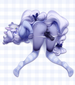 :o accessory ahoge animal_genitalia animal_penis anthro anus backsack balls bent_over biped black_balls black_penis blue_bow braided_hair butt clothed clothing equine_genitalia equine_penis eyelashes femboy freckles fur genitals glistening grey_anus grey_balls grey_body grey_clothing grey_eyes grey_fur grey_hair grey_penis grey_pupils grey_shirt grey_topwear hair hair_accessory hoodie humanoid_hands legwear long_ears long_eyelashes long_hair long_tail looking_at_viewer looking_back male markings open_mouth pale_fur panties panties_down partially_clothed pattern_background pattern_clothing pattern_legwear pattern_stockings penis penis_backwards plaid plaid_background plantigrade presenting presenting_anus presenting_hindquarters presenting_penis pupils rear_view shirt simple_background solo spots spotted_body spotted_fur stockings striped_clothing striped_legwear striped_stockings stripes sweatshirt tail topwear underwear underwear_down undressing wavy_hair white_clothing white_hair white_tail wide_eyed miu blackberry bramble_(miu) equid equine horse mammal hi_res