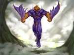 anthro armpit_hair beast_mode body_hair chest_tuft fog genitals landing male muscular muscular_male penis pose pubes solo tuft vein wings sacred_templar hasbro takara_tomy transformers transformers:_beast_wars noctorro_(transformers) bat bovid bovine cattle mammal hi_res pinup