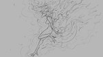 16:9 2019 4_toes anthro breasts digital_drawing_(artwork) digital_media_(artwork) dragon feet female fire grey_background horn implied_transformation monochrome mythological_creature mythological_scalie mythology nipples nude scalie side_view simple_background sketch solo tail toes watsup widescreen