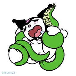 anthro female penetration sex spade_tail tail tentacle_penetration tentacle_sex tentacles crisdem onegai_my_melody sanrio kuromi demon lagomorph leporid mammal rabbit 1:1 hi_res