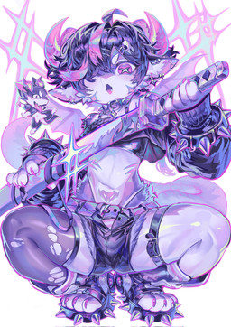 accessory anthro belt bolero bottomwear chibi claws clothing collar crop_top drawing_sword ear_piercing footwear hair hair_accessory hairclip horn hotpants industrial_piercing katana leotard male melee_weapon navel one_eye_obstructed panties pattern_bottomwear pattern_clothing pattern_panties pattern_underwear piercing sandals shirt shoes shorts simple_background sleeves solo sparkles spiked_clothing spiked_footwear spikes striped_bottomwear striped_clothing striped_panties striped_underwear stripes sword toeless_footwear topwear underwear weapon white_background x_eyes young 77nm167483 mythology dragon mythological_creature mythological_scalie scalie absurd_res hi_res