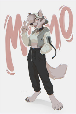 anthro bangs black_bottomwear black_claws black_clothing black_collar black_nose black_pants bottomwear cheek_tuft claws clothed clothing collar collar_tag crop_top cropped_jacket dipstick_tail facial_tuft fangs female fur gesture hair hand_gesture hat headgear headwear jacket looking_away markings open_clothing open_jacket open_mouth open_topwear orange_eyes pants shirt short_hair simple_background snout solo standing tail tail_markings teeth text topwear tuft v_sign white_background white_body white_clothing white_crop_top white_fur white_hair white_topwear azzai canid canine canis mammal wolf 2024 2:3 cel_shading colored colored_sketch digital_drawing_(artwork) digital_media_(artwork) shaded sketch