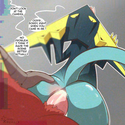 anal anal_fluids anal_penetration anthro anthro_on_anthro anthro_penetrated anthro_penetrating anthro_penetrating_anthro anthro_penetrating_male anus beak big_butt black_body blue_body bodily_fluids butt butt_grab cum cum_in_ass cum_inside dialogue duo ejaculation erection faceless_character faceless_male from_behind_position fur genital_fluids genitals glitch grabbing grey_background hand_on_butt infidelity looking_at_another looking_at_viewer looking_back male male/male male_anthro male_on_anthro male_penetrated male_penetrating male_penetrating_anthro male_penetrating_male nude penetration penile penile_penetration penis penis_in_ass pink_genitals pink_penis red_body red_fur sex simple_background solo_focus speech_bubble sweat tail text tongue tongue_out vein veiny_penis yellow_eyes yellow_sclera rozalid nintendo pokemon ernesto_(blaziken) shenboo_(dragapult) blaziken dragapult generation_3_pokemon generation_8_pokemon pokemon_(species) shiny_pokemon 1:1 2025 digital_media_(artwork) english_text hi_res