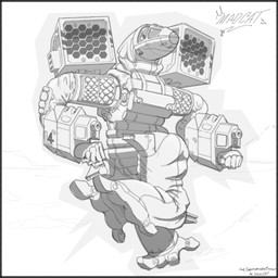 anthro armor body_armor frothzone machine male mecha military running smile unusual_anatomy vehicle walker daleks2377 battletech mechwarrior living_machine living_vehicle hi_res