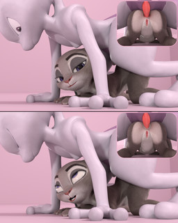 abdominal_bulge ahegao all_fours anal anal_penetration anthro anthro_on_anthro anus bedroom_eyes big_penis bodily_fluids butt cum cum_in_ass cum_inflation cum_inside doggystyle duo ears_down eyes_closed female female_penetrated flat_chested from_behind_position fur genital_fluids genitals grey_body grey_fur grey_tail inflation interspecies larger_male looking_at_another looking_at_viewer looking_pleasured male male/female male_penetrating male_penetrating_female mouth_closed narrowed_eyes on_model open_mouth penetration penile penile_penetration penis penis_in_ass pivoted_ears pokephilia purple_body purple_eyes purple_tail rear_view seductive sex side_view simple_background size_difference smile tail tapering_penis vulva piipperi disney nintendo pokemon zootopia judy_hopps generation_1_pokemon lagomorph legendary_pokemon leporid mammal mewtwo pokemon_(species) rabbit 3d_(artwork) 4:5 absurd_res blender_(artwork) blender_cycles_(artwork) crossover digital_media_(artwork) hi_res
