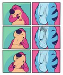 anthro balls big_balls big_penis blue_balls blue_body blue_fur blue_glans blue_penis body_hair duo flaccid foreskin fur genitals glans hairy hairy_balls humanoid_body_hair humanoid_genitalia humanoid_penis hyper male male/male male_anthro penis pubes saggy_balls stubble thewilldpink jeffrey_taggart hyena mammal comic digital_drawing_(artwork) digital_media_(artwork) flat_colors hi_res meme