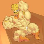 anthro anus balls biceps big_muscles clothed clothing clothing_aside genitals hands_behind_head huge_muscles humanoid_genitalia humanoid_penis jockstrap jockstrap_aside lying male muscular muscular_anthro muscular_male nipples partially_clothed pecs penis smile solo underwear underwear_aside dumbandgreen mario_bros nintendo paper_mario paper_mario:_the_thousand_year_door rawk_hawk accipitrid accipitriform avian bird eagle mammal absurd_res hi_res