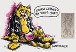 anthro balls_outline bulge clothing detailed_bulge genital_outline jacket jockstrap leather leather_clothing leather_jacket leather_topwear male sheath_outline solo topwear underwear bayou_beaver fritz_the_cat fritz_the_cat_(character) domestic_cat felid feline felis mammal hi_res