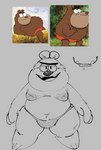 anthro belly clothing male overweight solo underwear young young_anthro definitelynotdavid harvey_beaks nickelodeon technobear bear mammal 2022