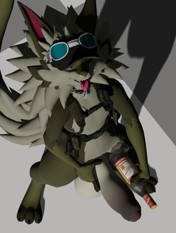 alcohol anthro balls beverage big_balls big_penis bottle comparing container erection foreskin genitals high-angle_view humanoid_genitalia humanoid_penis male penis solo vodka cadberry flage novabeast 3d_(artwork) absurd_res digital_media_(artwork) hi_res