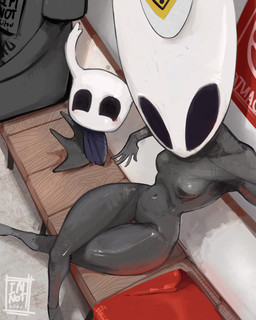 anthro bench biped black_body breasts cloak clothing duo featureless_breasts female fingers male mask sitting thigh_gap imnotkitsune hollow_knight_(franchise) team_cherry hornet_(hollow_knight) the_knight_(hollow_knight) arthropod vessel_(species) 2025 4:5 digital_media_(artwork) hi_res half_sister_(lore) sibling_(lore) sister_(lore)