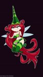 big_butt biped breasts butt clothing female female_humanoid hair hat headgear headwear long_hair not_furry plantigrade red_hair solo thick_thighs wings oatmealpecheneg rayman_(series) ubisoft betilla fairy humanoid nymph 3d_(artwork) animated digital_media_(artwork)