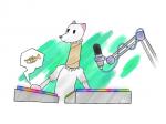 anthro cardboard cardboard_tube fur happy mic solo soundboard white_body white_fur nocluecartoons gloracle domestic_ferret mammal mustelid musteline true_musteline weasel 4:3 digital_media_(artwork) hi_res