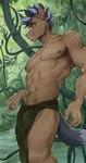 abs anthro bottomwear clothed clothing loincloth male muscular muscular_anthro muscular_male nipples pecs solo tail refegi tida equid equine horse mammal pony absurd_res hi_res